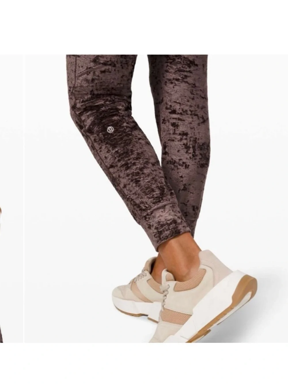 lululemon athletica Crushed Velvet Jogger Pants - Brown
